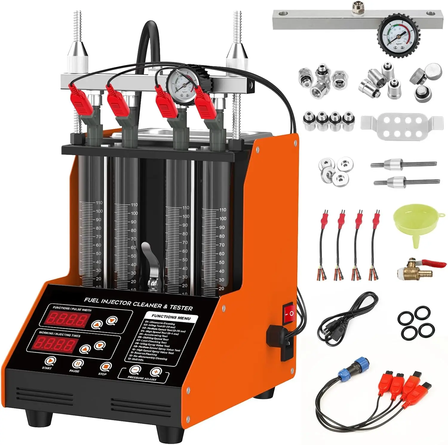 Fuel Injector Tester - Машина для очистки топливных форсунок, 4-цилиндровый