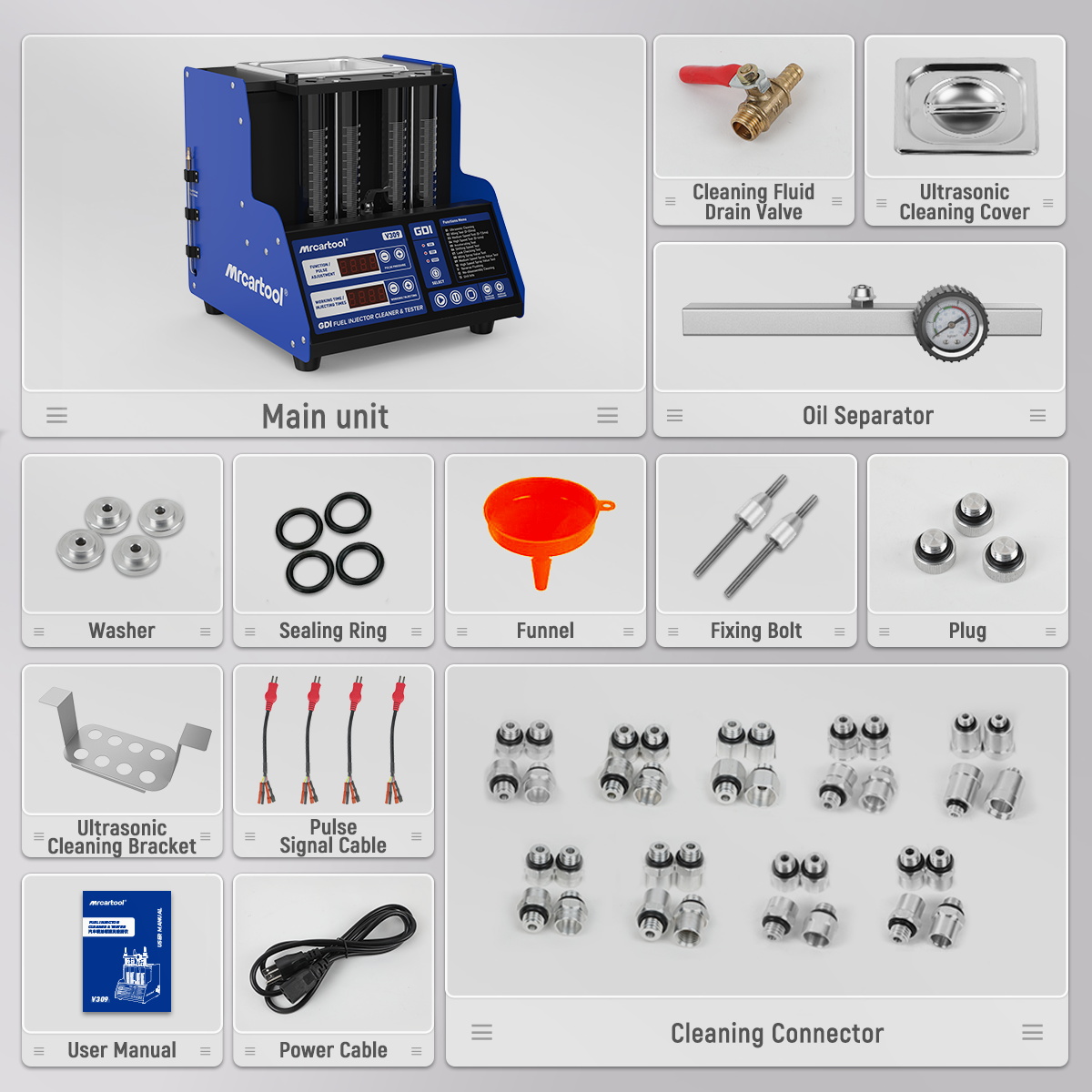 MR CARTOOL GDI Очиститель и те – обзор и цена Fuel Injector Tester