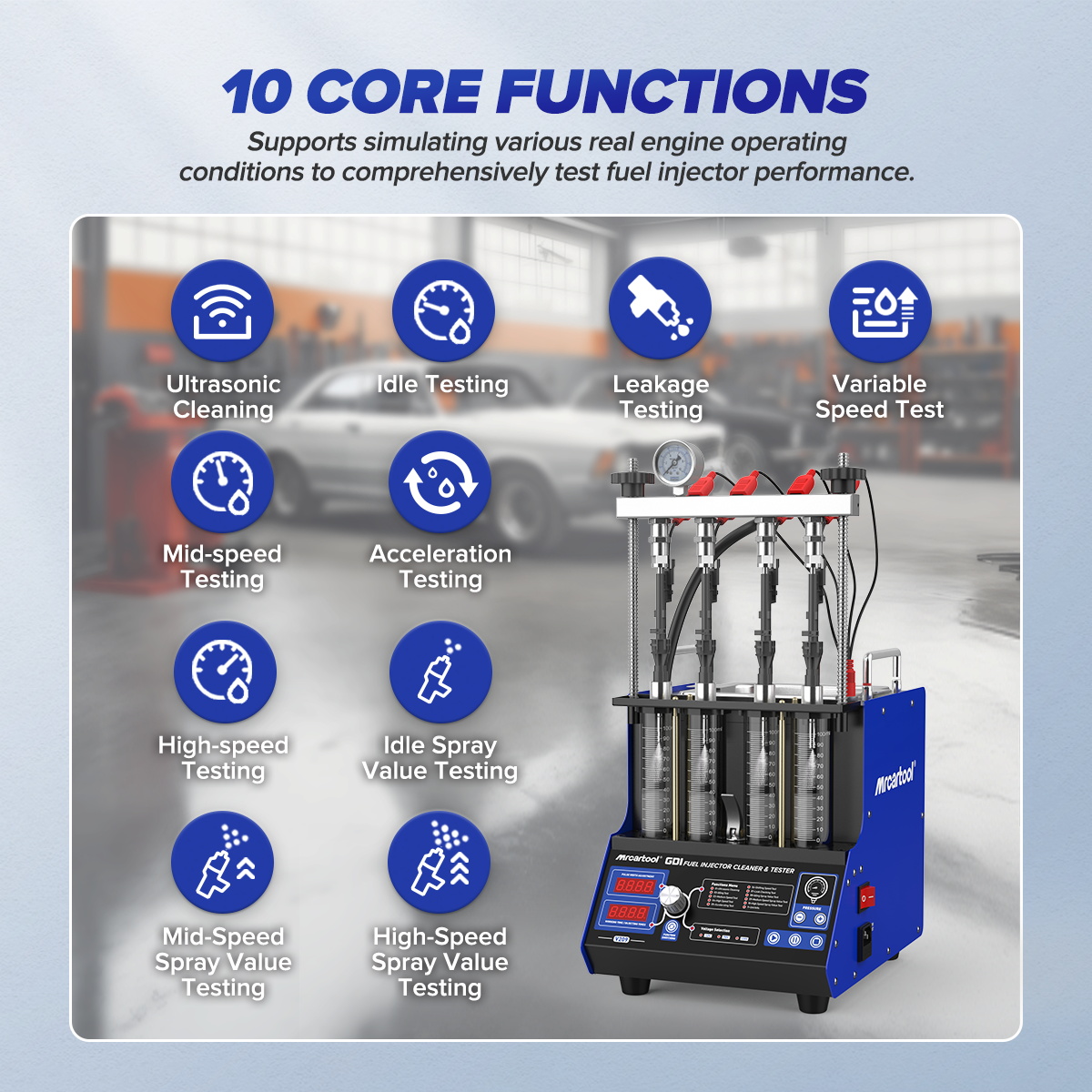 MR CARTOOL V209 GDI EFI FEI Ул – обзор и цена Fuel Injector Tester
