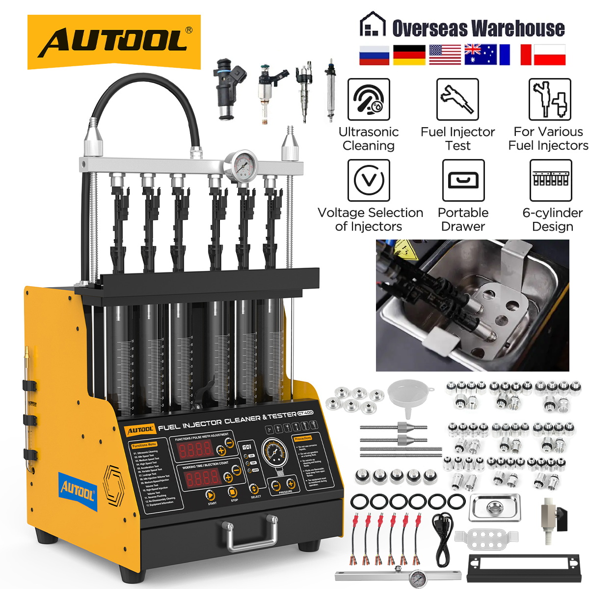 Ультразвуковой очиститель и те – обзор и цена Fuel Injector Tester