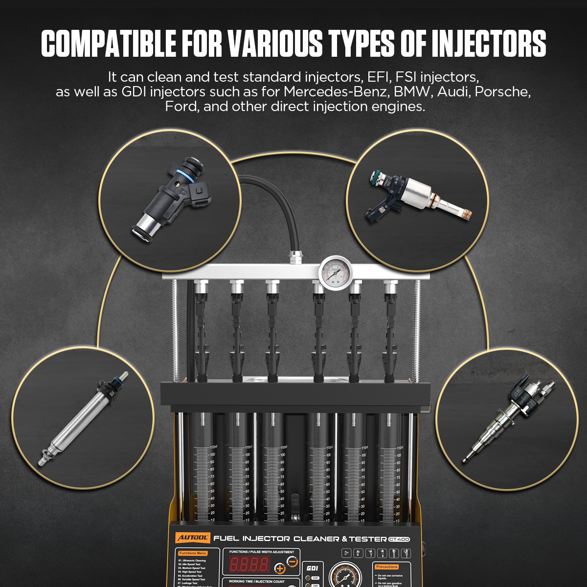 Ультразвуковой очиститель и те – обзор и цена Fuel Injector Tester
